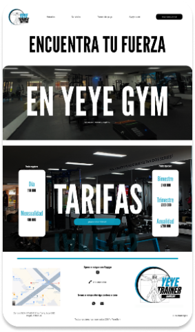 Card - gimnasio portafolio